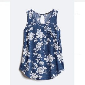 Papermoon Floral Print Tank, Size S